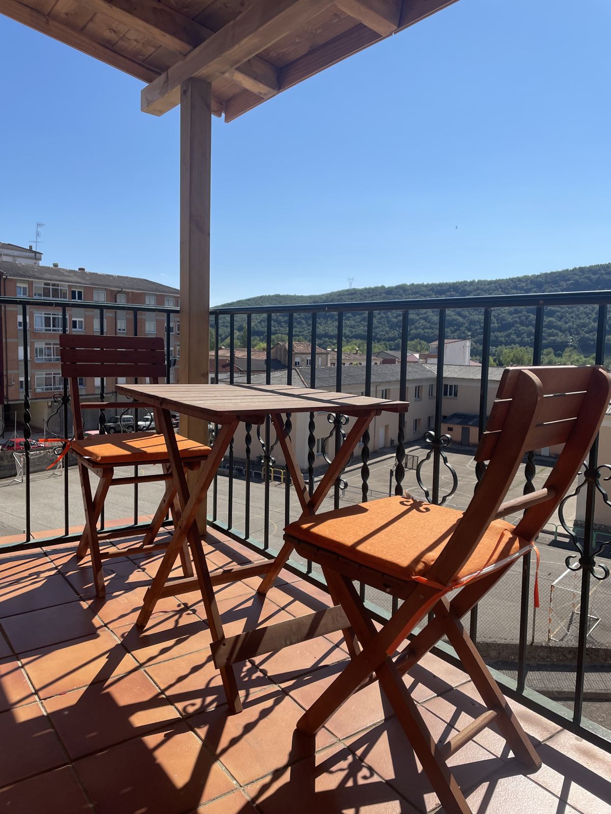 Terraza con vistas a la montaña